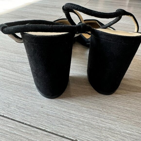 Marc Fisher Womens Size 10 Black Suede Pointed Toe Block Heel Velise Pumps - Picture 10 of 12